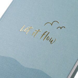 Золотий блокнот Goldbuch «let if flow» 15x22 см, 200 аркушів, золоте вирізання