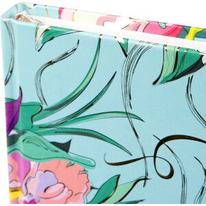 Золотий зошит Velvet Bloom 15x22 см, 200 аркушів, з’єднання нитками, золоте відтінкування