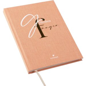 Золотий блокнот «Збірник ідей» 15x22 см, 200 аркушів, зв’язка з тканини, біло-золоте гравіювання