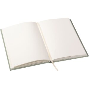 Зошит Goldbuch Manuscript 15x22 см, білий золотий, льонове з’єднання, 200 аркушів