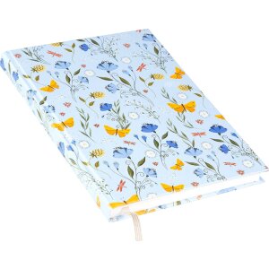 Золотий зошит Secret Garden Blue 15x22 см з золотим тисненням та колірною зв’язкою