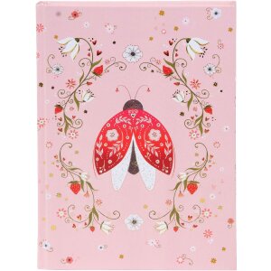 Золотий блокнот Secret Garden з орнаментальним жуком,...