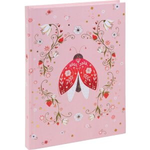 Золотий блокнот Secret Garden з орнаментальним жуком,...