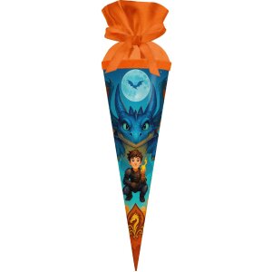 Пакетка «Дракончик» 35x11 см, фільцевий застібок, лакований картон від Goldbuch