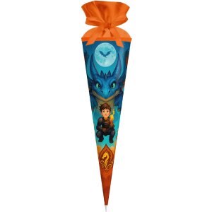 Шолом для школи «Драконий друг» 70x19 см, лакований картон, фільцевий замок