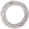 Декоративный венок Clayre & Eef из ротанга белый Ø 40x7 см
