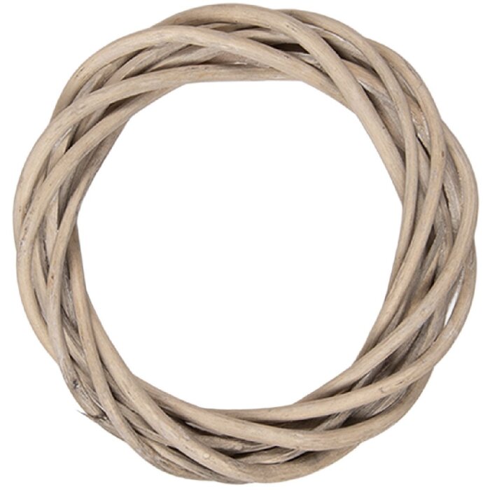 Декоративный венок Clayre & Eef из ротана, коричневый, Ø 10x2 см