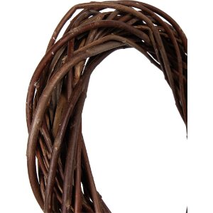 Декоративный ротанговый венок Clayre & Eef Ø 40x7 см, коричневый, для новогодней decor