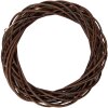 Декоративный ротанговый венок Clayre & Eef Ø 40x7 см, коричневый, для новогодней decor