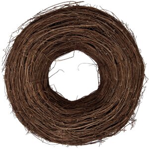 Круглая рождественская гирлянда из ротанга Clayre & Eef Ø 40x12 см