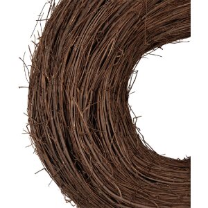 Круглая рождественская гирлянда из ротанга Clayre & Eef Ø 40x12 см