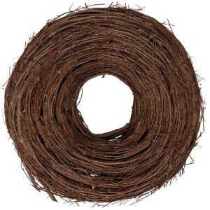 Декоративная ветвь Clayre & Eef Ø 30x10 см, ротанг, коричневый