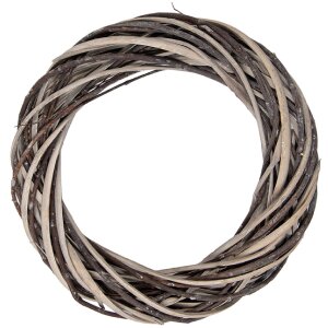 Круглая гирлянда Clayre & Eef Ø 30 см, коричнево-бежевый
