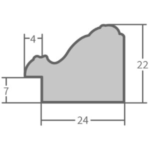 Рамка барокового стилю MendeFrames H530, золота, 28x35 см, стандартне скло