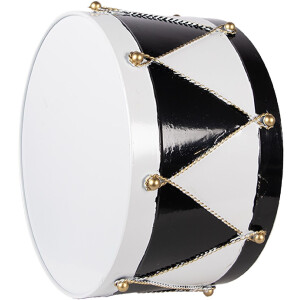 Набор декоративных барабанов Clayre & Eef 2 шт. Ø37x26 / Ø32x17 см, белый/чёрный