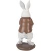 Декоративна фігура кролика Clayre & Eef, біло-коричнева, 7x7x16 см