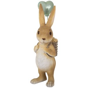 Канівець для декора 7x5x17 см від Clayre & Eef, природні коричнево-зелені відтіни