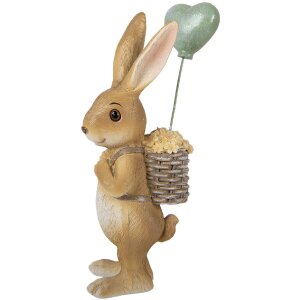 Канівець для декора 7x5x17 см від Clayre & Eef, природні коричнево-зелені відтіни