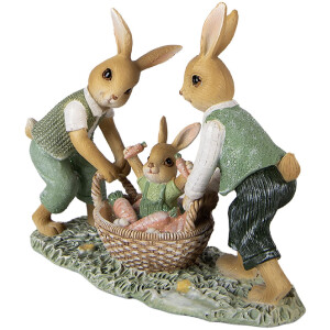 Модель кролика Clayre & Eef, бронзово-зеленого кольору, 17x7x14 см