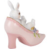 Зайчик у взутті, білий та рожевий, 13x5x12 см