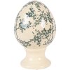 Декоративное яйцо на подставке Clayre & Eef, желто-зеленое, Ø 9x14 см