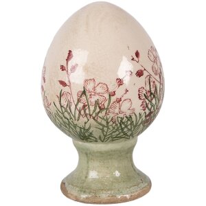 Керамическое яйцо на подставке Clayre & Eef,...
