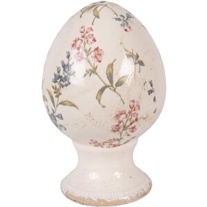 Керамическое яйцо Clayre & Eef бежево-розовое...