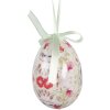 Набор декоративных подвесок «Яйца» 9 шт. белый/розовый Ø 5x8 см