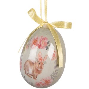 Набор декоративных подвесок в виде яиц, 9 шт., зеленый/розовый, Ø 5x8 см