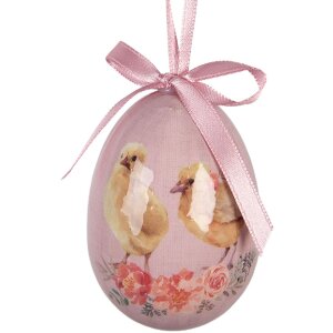 Набор декоративных подвесок в виде яиц, 9 шт., зеленый/розовый, Ø 5x8 см