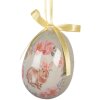 Набор декоративных подвесок в виде яиц, 9 шт., зеленый/розовый, Ø 5x8 см