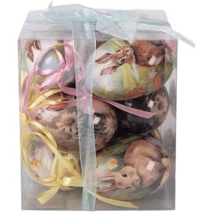 Комплект подвесок-яиц Clayre & Eef (9 шт.), Ø 5x8 см