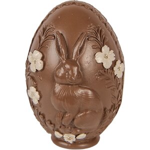 Декоративное яйцо Clayre & Eef, коричнево-белое,...