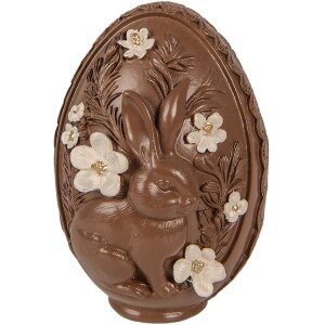 Декоративное яйцо Clayre & Eef, коричнево-белое,...