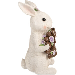 Фигурка кролика Clayre & Eef, бело-коричневая,...