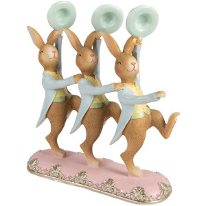 Кролик для декору Clayre & Eef, бронзово-блакитний, 23x8x25 см