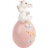 Канівчик на яйці від Clayre & Eef — білий з рожевим, 16x15x29 см