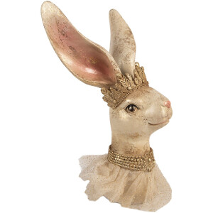 Статуэтка кролик Clayre & Eef, бежево-золотая,...