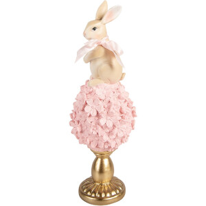 Кролик на яйце Clayre & Eef, бежевый/розовый,...