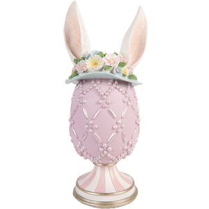 Декоративне яйце від Clayre & Eef, фіолетово-біле,...