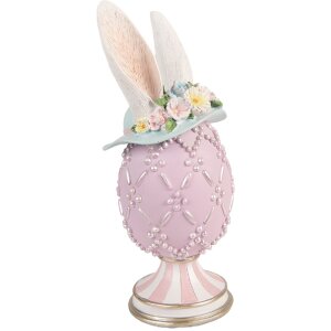 Декоративне яйце від Clayre & Eef, фіолетово-біле,...