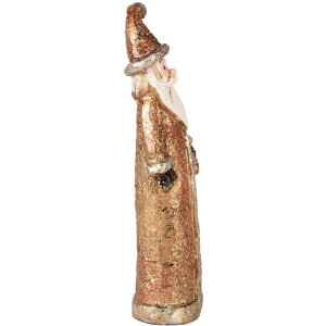 Фігурна прикраса Санта-Клаус червоний-золотий, 4x3x12 см...