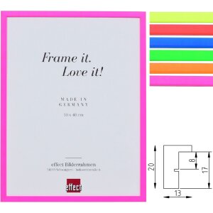 Ефектний фоторамок з натурального дерева, неоновий...