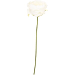 Квітка-імітація Clayre & Eef, рожева, 9x9x35 см, біло-зелена палітра