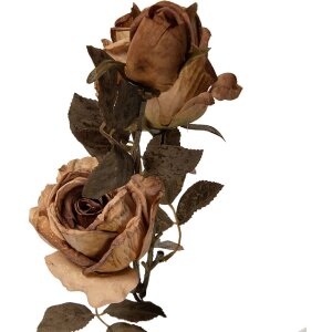 Декорація «Гілка з квітами» бежево-зелена,...