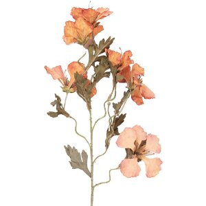 Декорація з гілки та квітами помаранчево-зелена, 8x20x82...