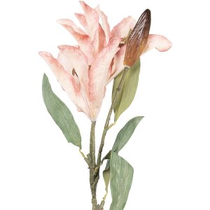 Квіткова декорація з гілками, рожеві та зелені квіти,...