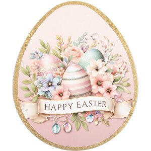 Платформінг Clayre & Eef 35x29x1 см, золотий, рожевий, пастельний, для Великодня