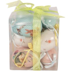 Підвісні прикраси у вигляді яєць, 9 шт., синьо-білі,...