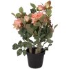 Керамічна рослина з розами 20x20x55 см — реалістична прикраса для інтер’єру